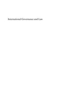 International governance and law : state regulation and non-state law