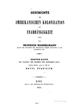 Geschichte der amerikanischen Kolonisation und Unabhängigkeit