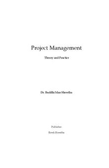 Project Management: Theory and practice