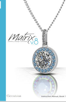 Matrix 8: Jewelry Design Software- Instruction Manual Book 1