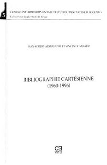 Bibliographie cartésienne (1960-1996)