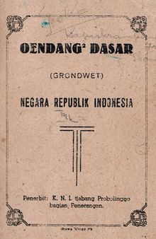 Oendang² dasar (grondwet) Negara Republik Indonesia
