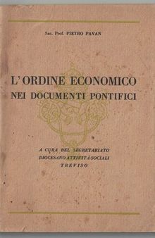L’ordine economico nei documenti pontifici