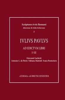 Iulius Paulus: Ad edictum libri I-III