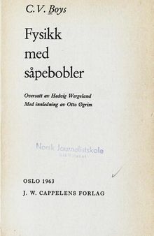 Fysikk med såpebobler