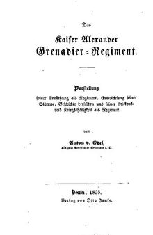 Geschichte des Regiments von 1814 bis 1850