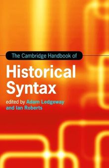 The Cambridge Handbook of Historical Syntax (Cambridge Handbooks in Language and Linguistics)