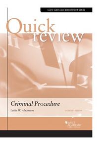 Quick Review of Criminal Procedure (Quick Reviews)