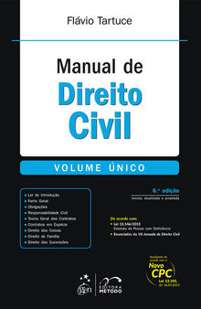 Manual de Direito Civil – Volume Único, 6.ª edição