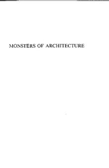 Monsters of architecture Anthropomorphism in Architectural Theory
