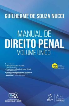 Manual de Direito Penal Volume Único