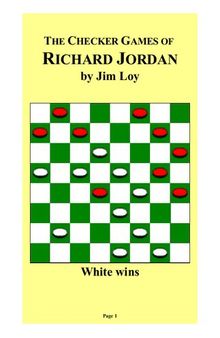 The Checker Games of Richard Jordan