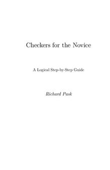 Checkers for the Novice: A Logical Step-by-Step Guide