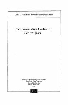 Communicative codes in Central Java