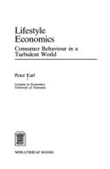 Lifestyle Economics: Consumer Behaviour in a Turbulent World