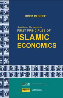 Book in Brief: Sayyid Abul A'la Mawdudi's First Principles of Islamic Economics