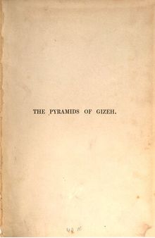 Appendix to Operations carried on at the pyramids at Gizeh in 1837