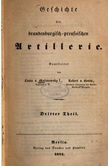 Geschichte der brandenburgisch-preußischen Artillerie