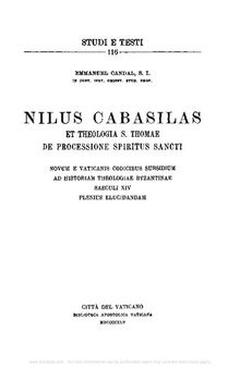 Nilus Cabasilas et theologia s. Thomae de Processione Spiritus Sancti
