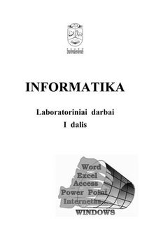 Informatika. Laboratoriniai darbai (1)