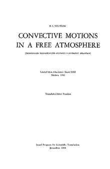 Convective motions in a free atmosphere