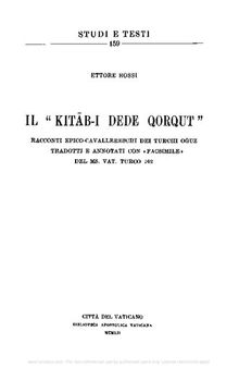 Il kitab-i Dede Qorqut. Racconti epico-cavallereschi dei turchi Oguz