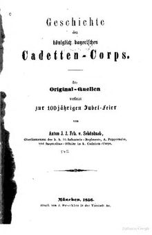 Geschichte des Königlich Bayerischen Cadetten-Corps