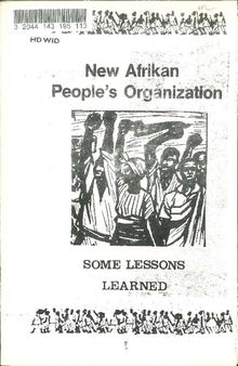 New Afrikan People's Organization: Some Lessons Learned