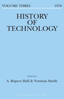 History of Technology Volume 3: Volume 3, 1978