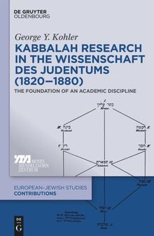 Kabbalah Research in the Wissenschaft des Judentums (1820–1880): The Foundation of an Academic Discipline