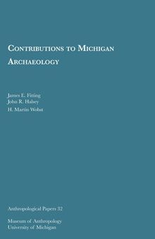 Contributions to Michigan Archaeology