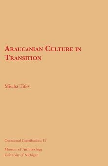 Araucanian Culture in Transition