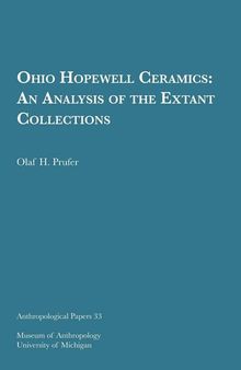 Ohio Hopewell Ceramics: An Analysis of the Extant Collections