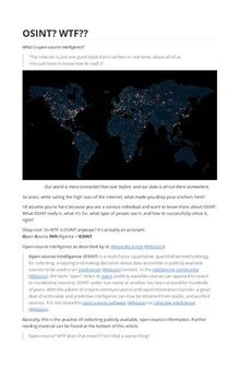 OSINT? WTF??