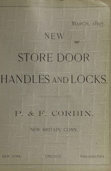 New Store Door Handles and Locks by P. & F. Corbin (1897)