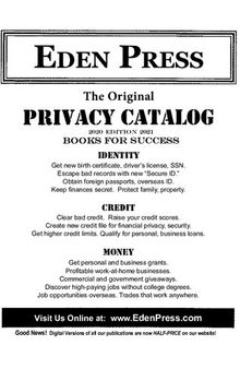 Eden Press Privacy Catalog - 2020-2021 Edition