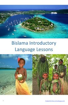 Bislama Introductory Language Lessons