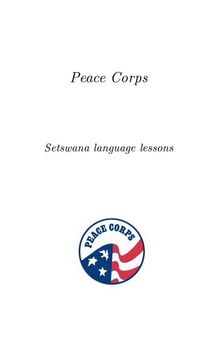 Peace Corps Setswana language lessons