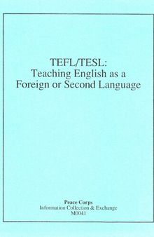 TEFL/TESL: Teaching English as a Foreign or Second Language