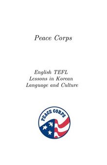 Lessons in Korean Language and Culture