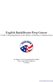 English Bachillerato Prep Course