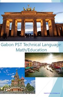 Gabon PST Technical Language: Math/Education