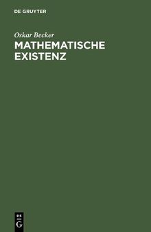 Mathematische Existenz (German Edition)