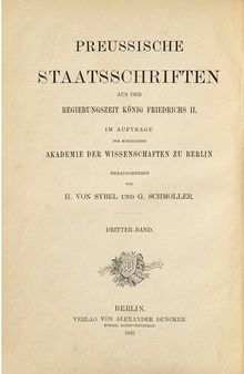Preußische Staatsschriften aus der Regierungszeit König Friedrichs II. (Beginn des Siebenjährigen Krieges)
