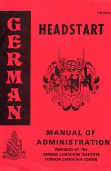 German Headstart - Manual of Administration.