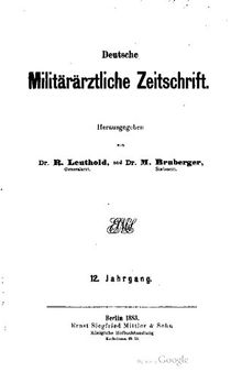 Deutsche Militärärztliche Zeitschrift