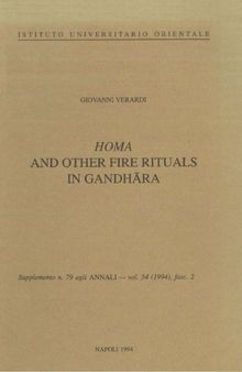 Homa and Other Fire Rituals in Gandhara