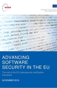 Advancing Software Security in the EU: The role of the EU cybersecurity certification framework