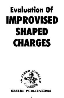 Evaluation of Improvised Shaped Charges