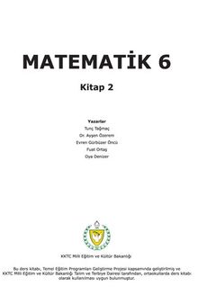 Matematik 6. Kitap 2
